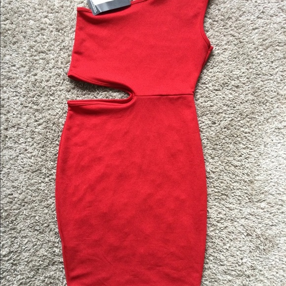 One Shoulder Cut Out Dress - Picture 9 of 16
